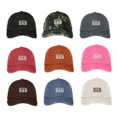 FOOTBALL DAD Distressed Dad Hat Embroidered Sports Parents Cap  Many Colors  eb-45499374